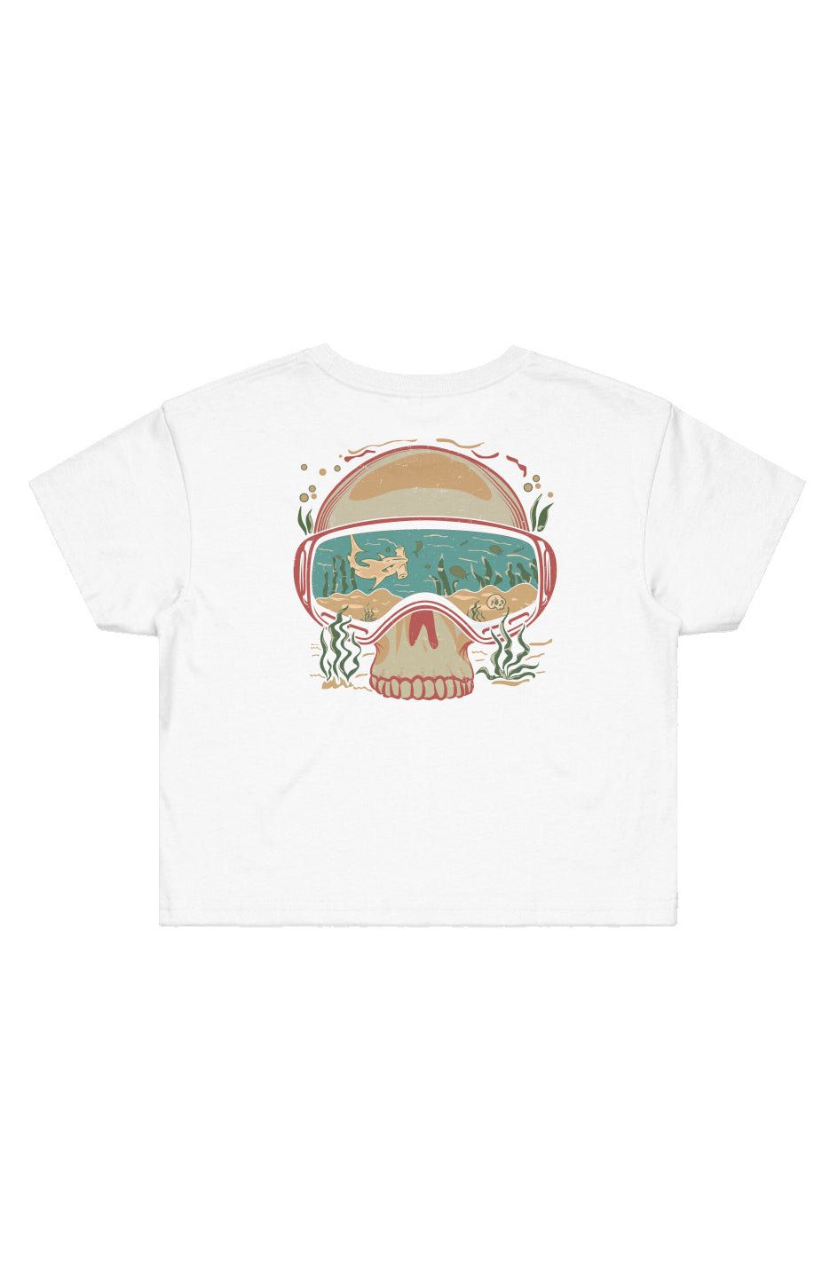 Dive Goggles Cropped Tee - Swash Peak