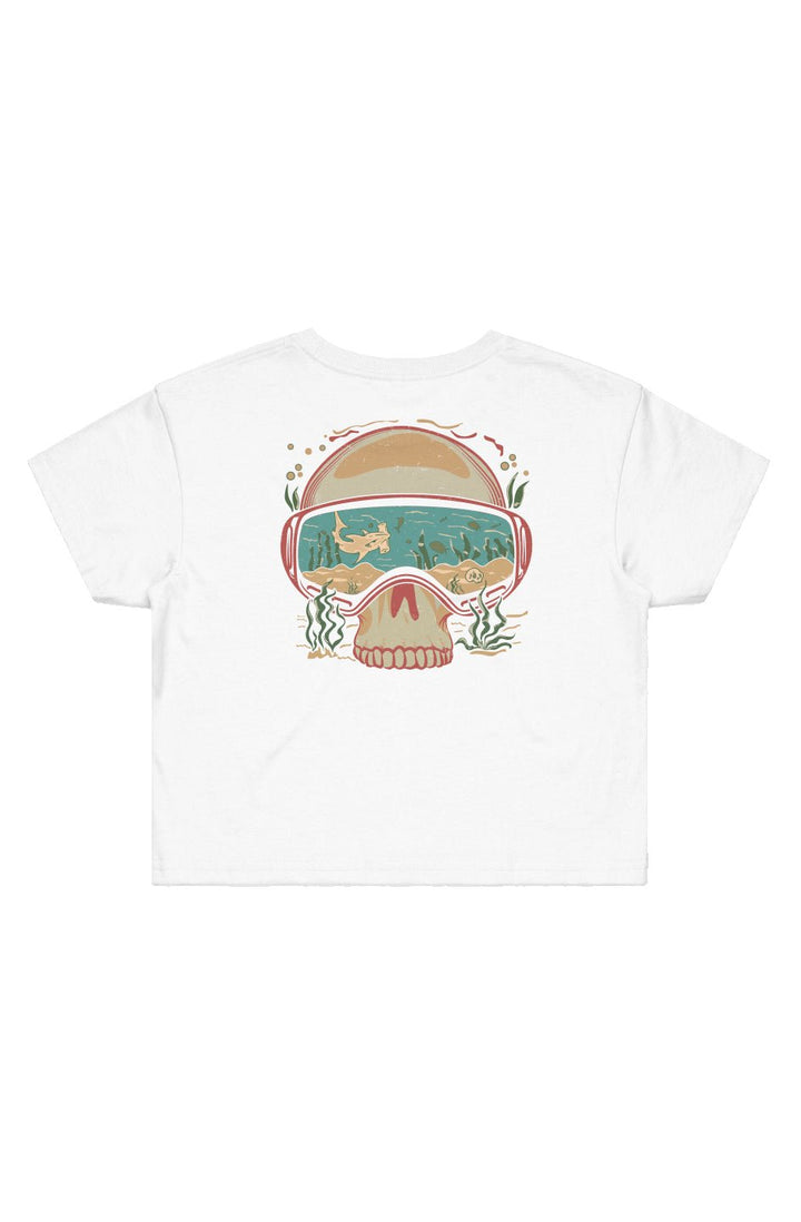 Dive Goggles Cropped Tee - Swash Peak