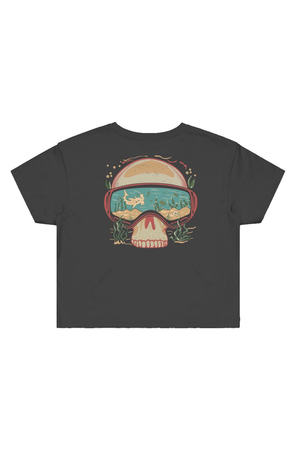 Dive Goggles Cropped Tee - Swash Peak