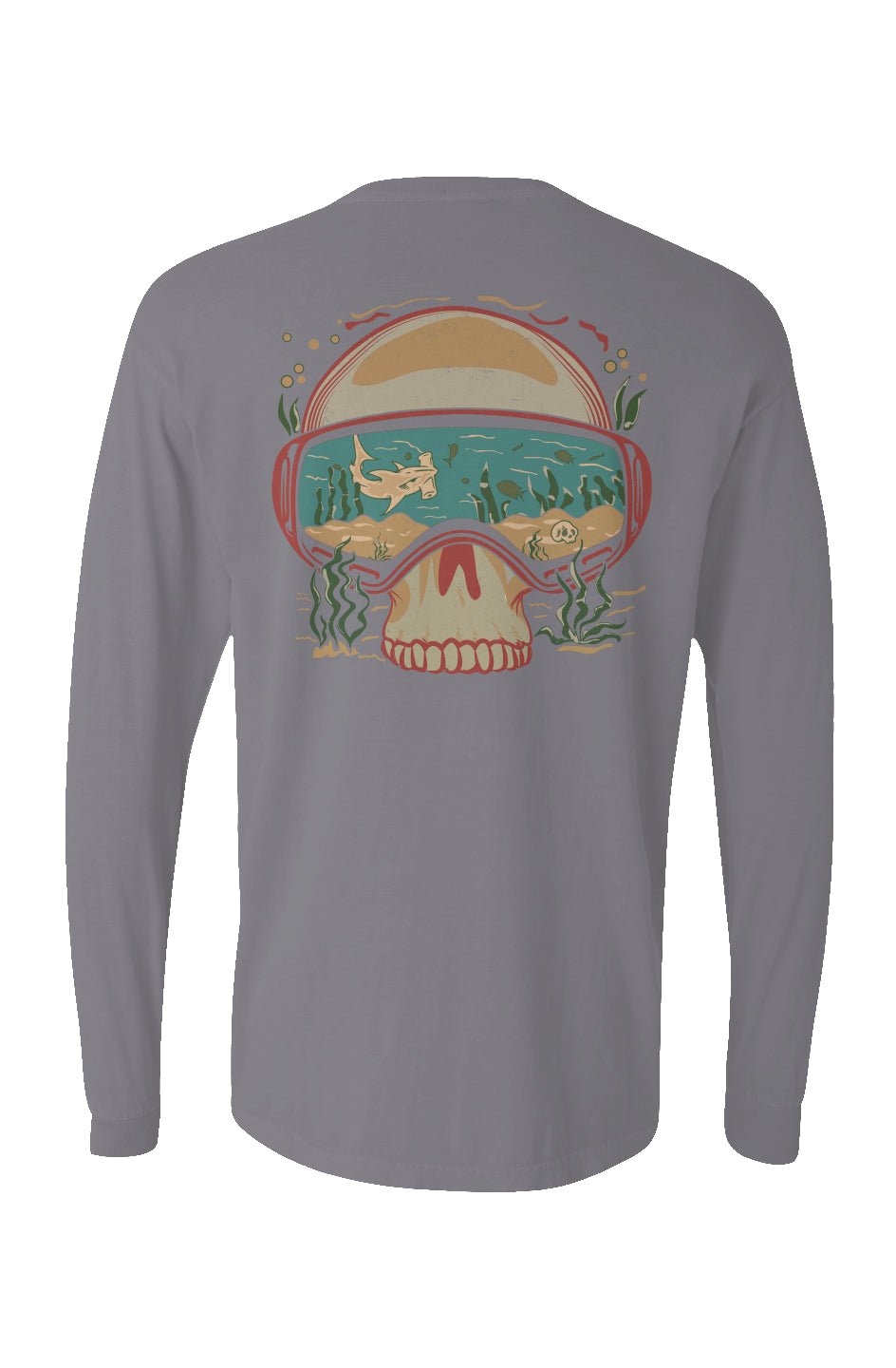 Dive Goggles Long Sleeve Unisex Tee - Swash Peak