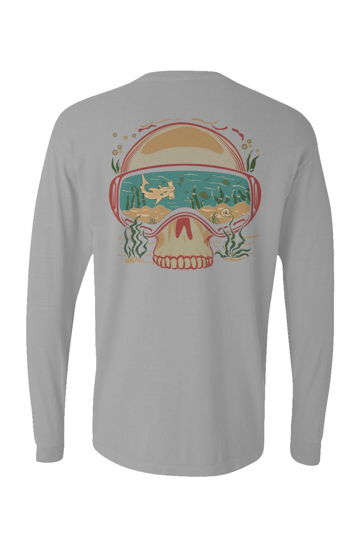 Dive Goggles Long Sleeve Unisex Tee - Swash Peak