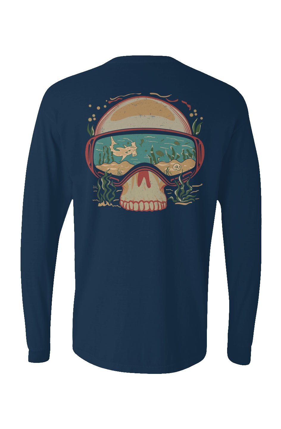 Dive Goggles Long Sleeve Unisex Tee - Swash Peak