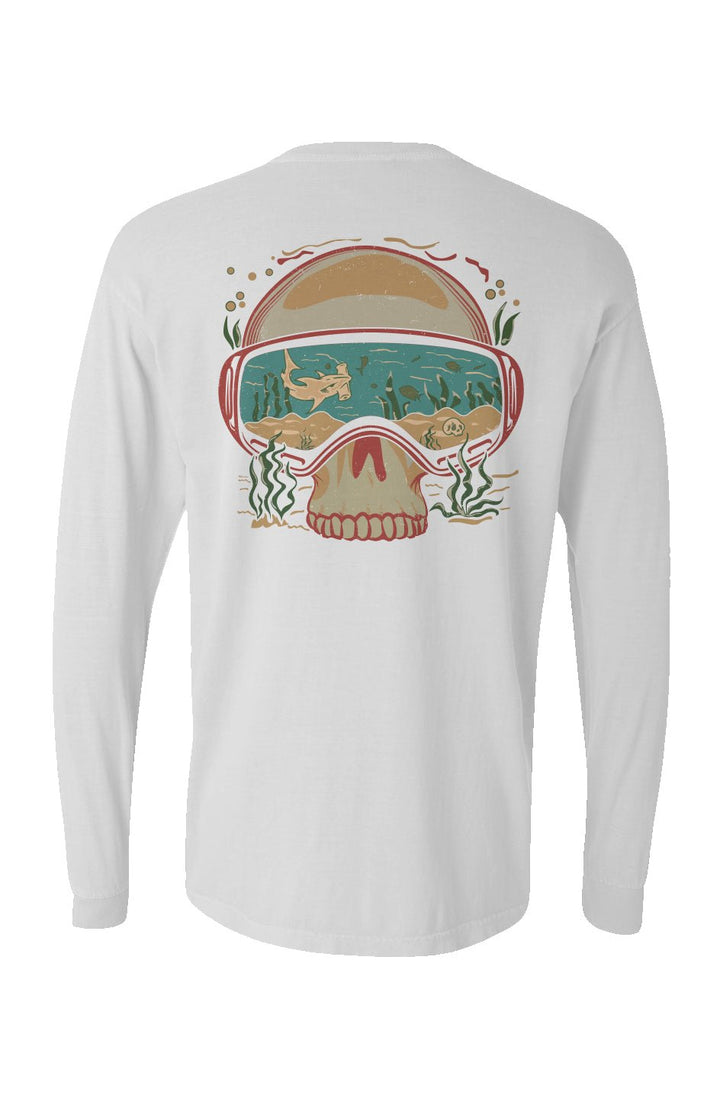 Dive Goggles Long Sleeve Unisex Tee - Swash Peak