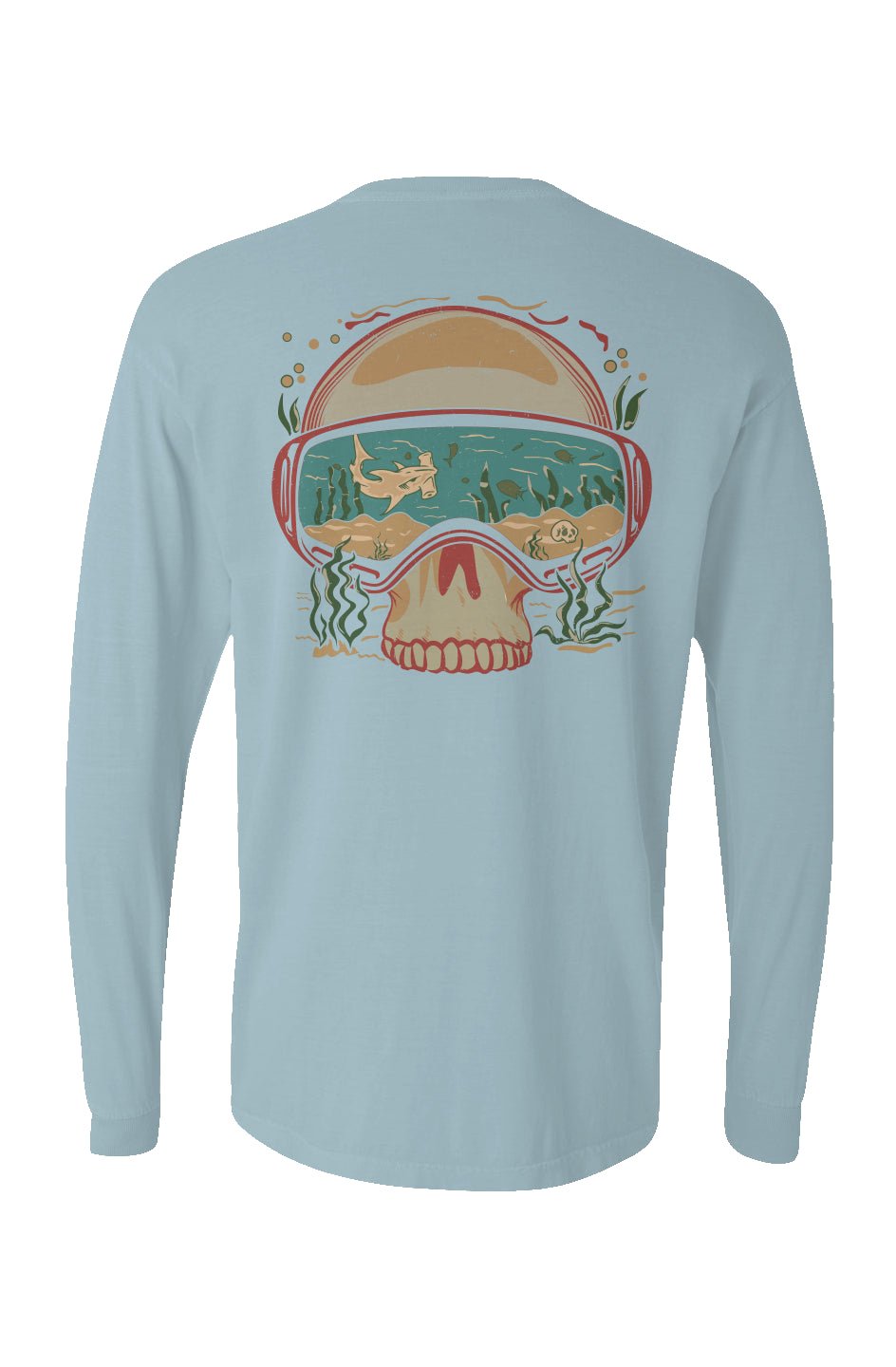 Dive Goggles Long Sleeve Unisex Tee - Swash Peak