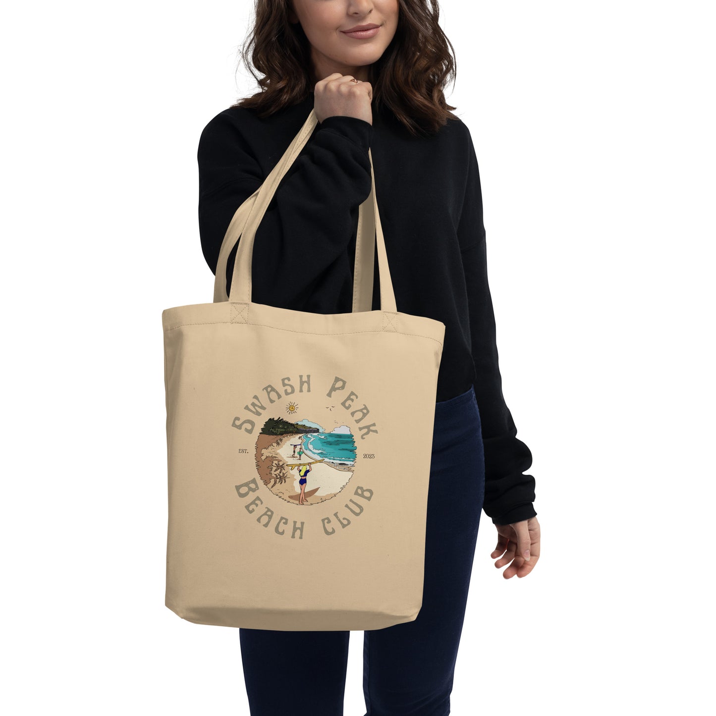 Swash Peak Beach Club Eco Tote Bag