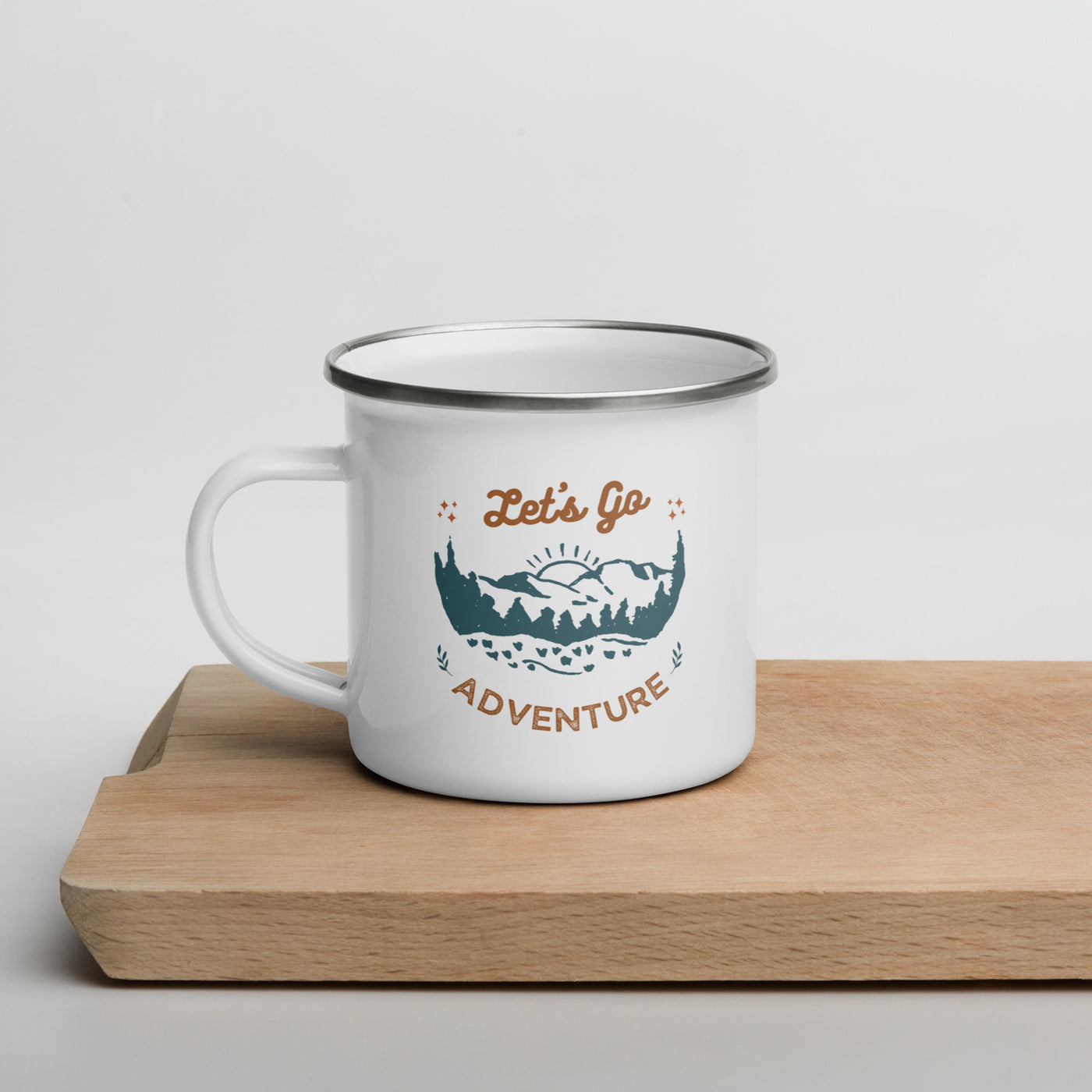 Let's Go Adventure Enamel Mug