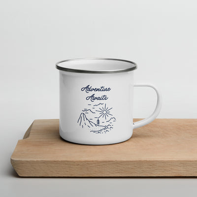 Adventure Awaits Enamel Mug