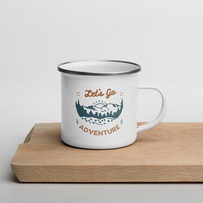 Let's Go Adventure Enamel Mug