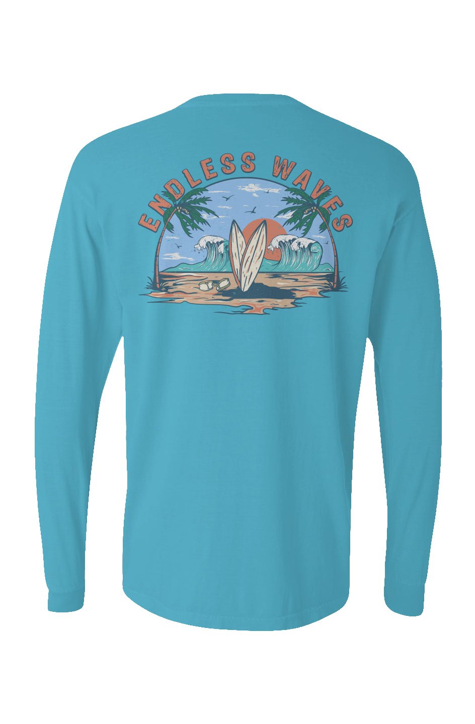 Endless Waves Long Sleeve Unisex Tee - Swash Peak