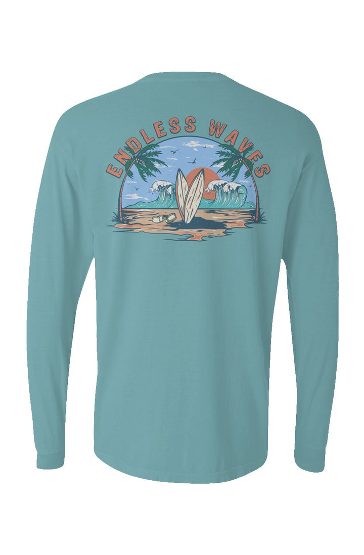 Endless Waves Long Sleeve Unisex Tee - Swash Peak