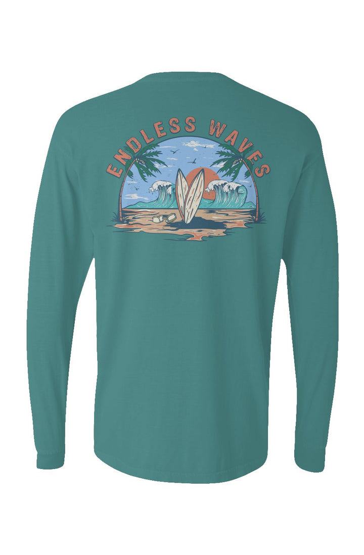 Endless Waves Long Sleeve Unisex Tee - Swash Peak
