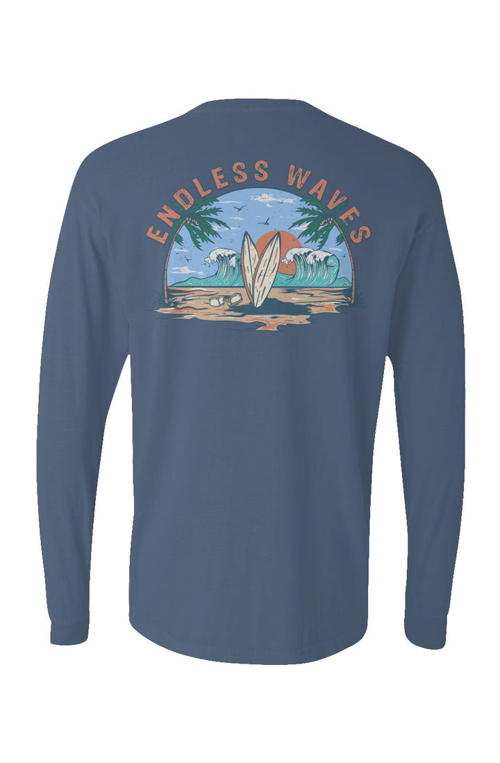 Endless Waves Long Sleeve Unisex Tee - Swash Peak