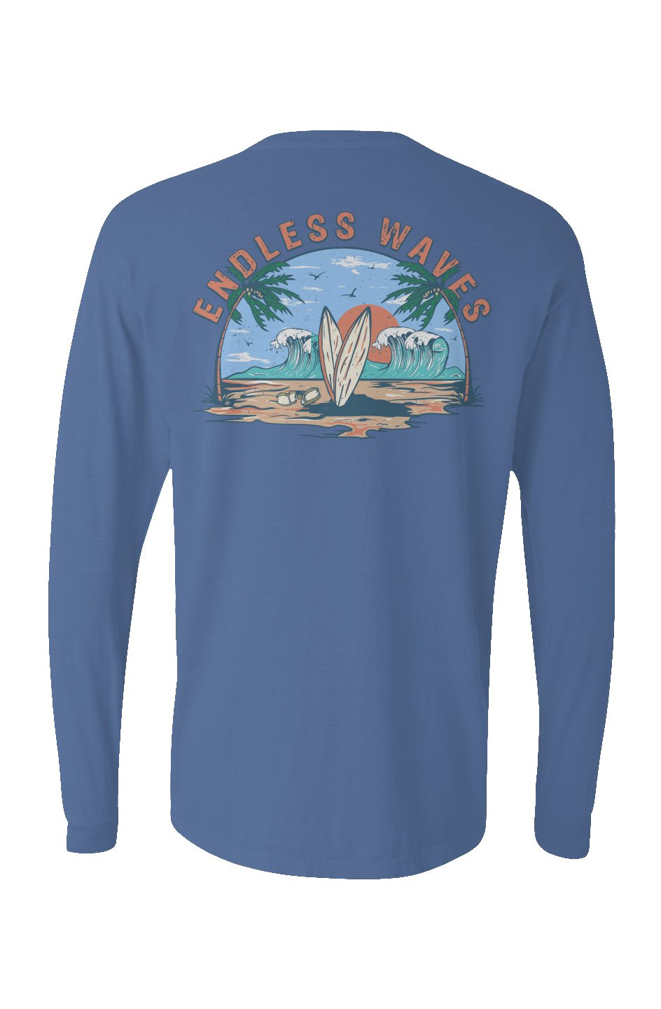 Endless Waves Long Sleeve Unisex Tee - Swash Peak