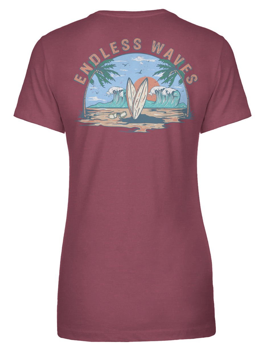 Endless Waves Women's Tee - Swash Peak