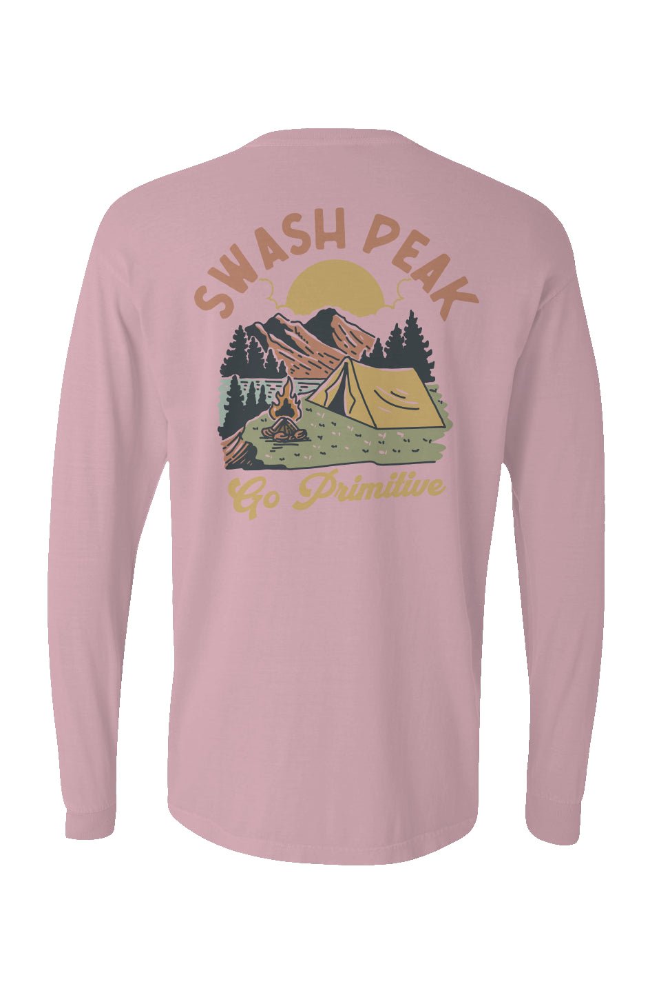 Go Primitive Long Sleeve Unisex Tee - Swash Peak