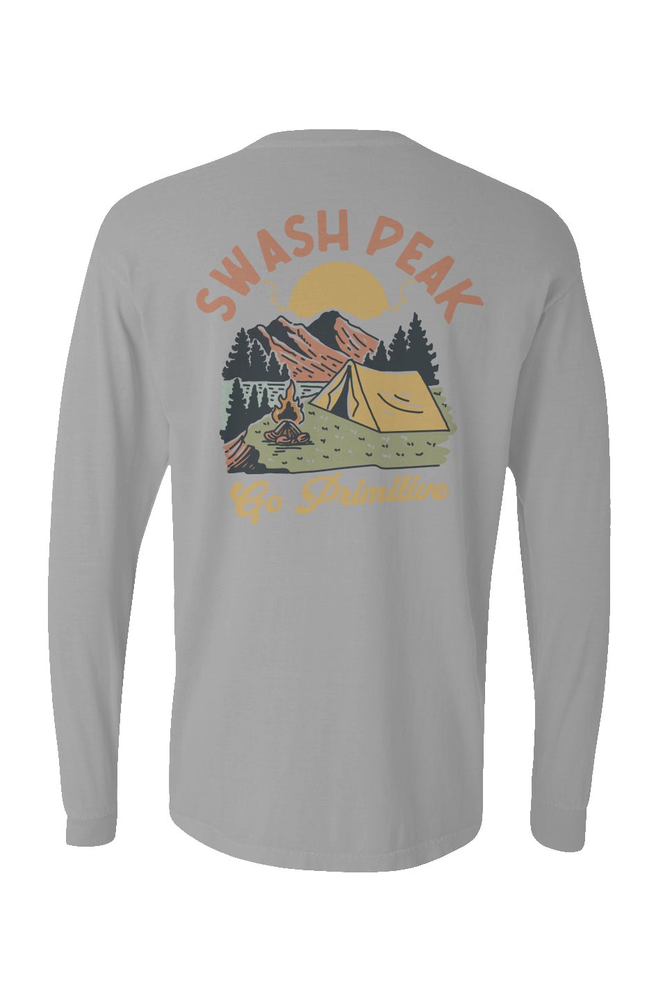 Go Primitive Long Sleeve Unisex Tee - Swash Peak
