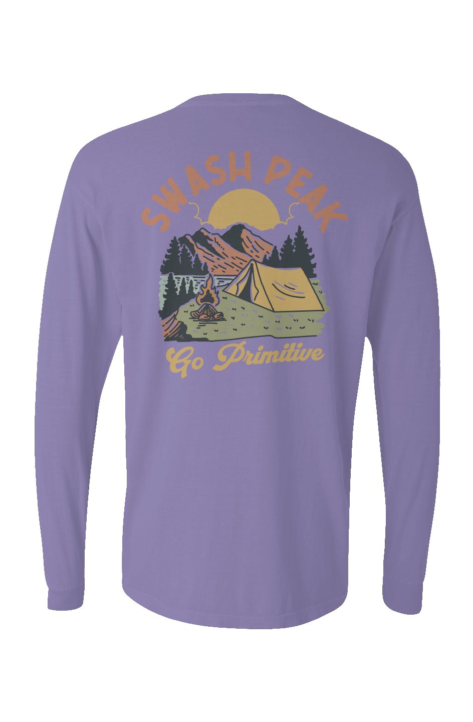 Go Primitive Long Sleeve Unisex Tee - Swash Peak