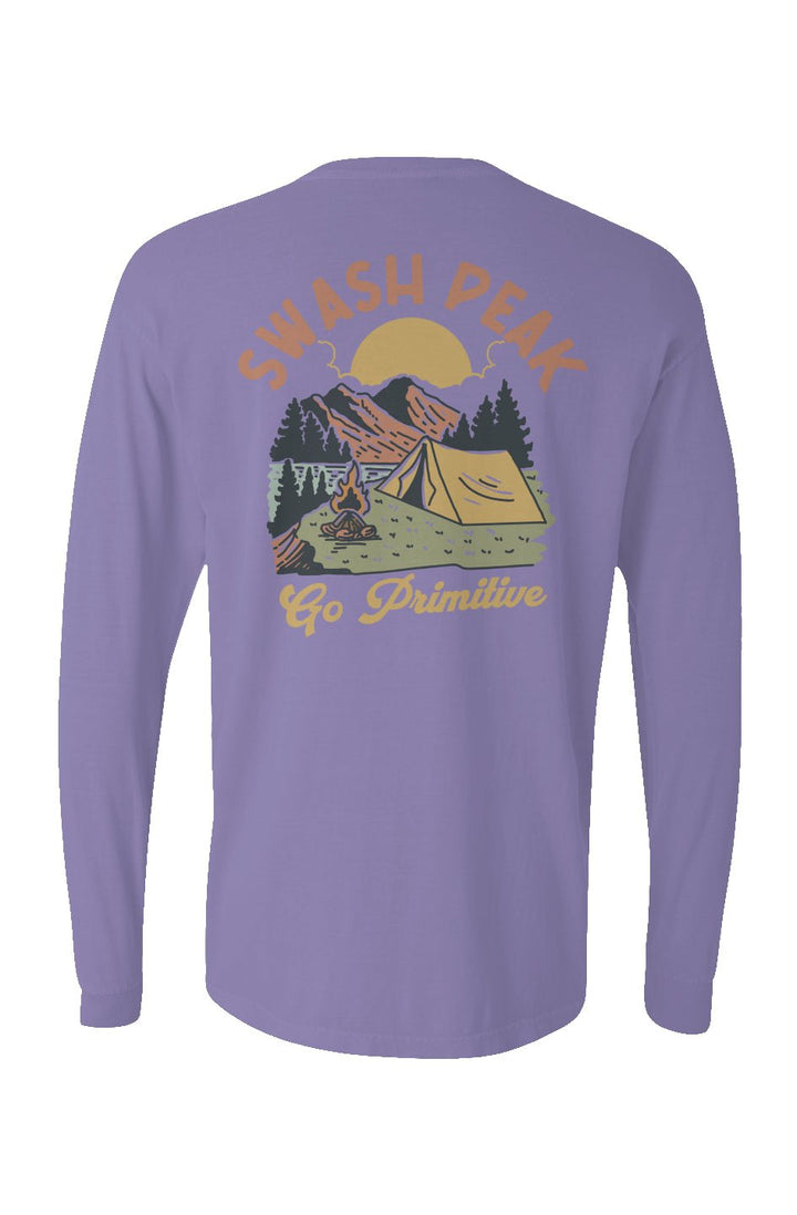 Go Primitive Long Sleeve Unisex Tee - Swash Peak