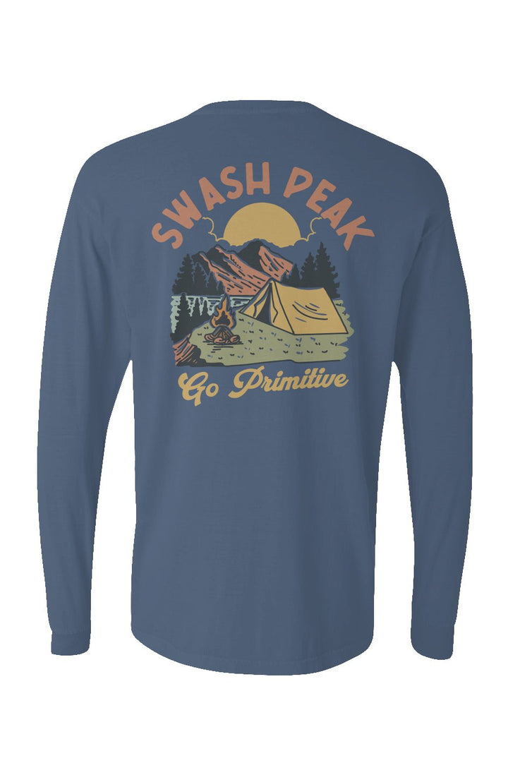 Go Primitive Long Sleeve Unisex Tee - Swash Peak