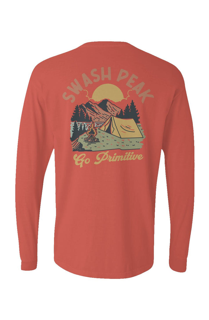 Go Primitive Long Sleeve Unisex Tee - Swash Peak