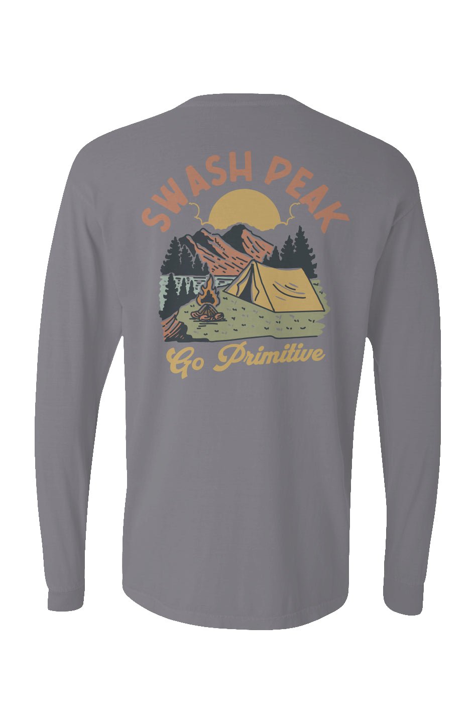 Go Primitive Long Sleeve Unisex Tee - Swash Peak