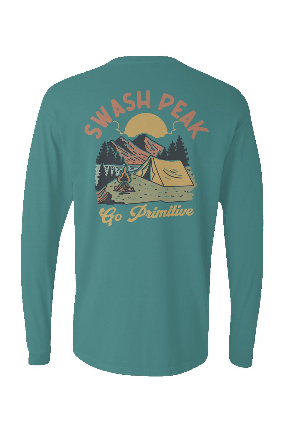 Go Primitive Long Sleeve Unisex Tee - Swash Peak