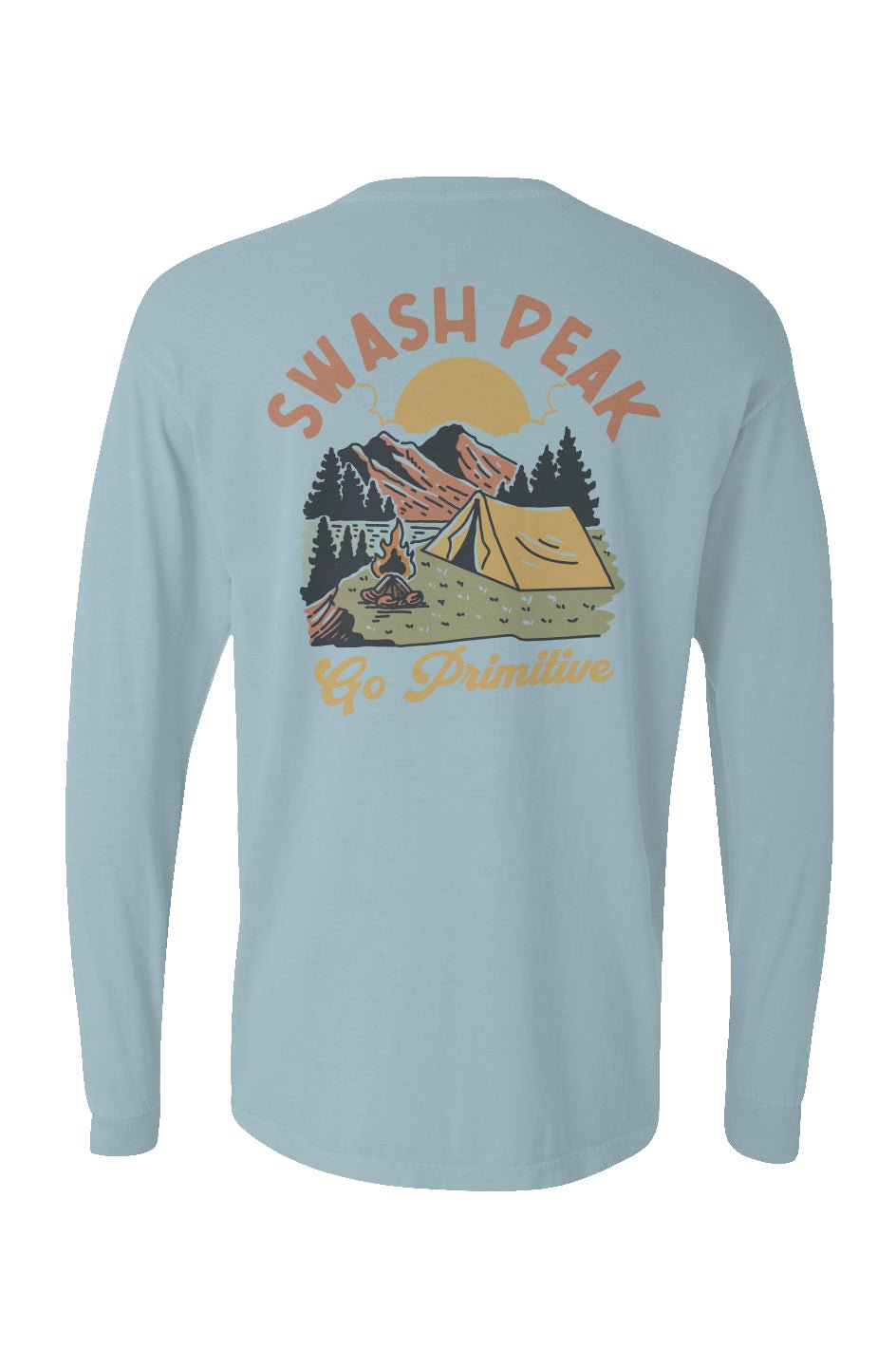 Go Primitive Long Sleeve Unisex Tee - Swash Peak