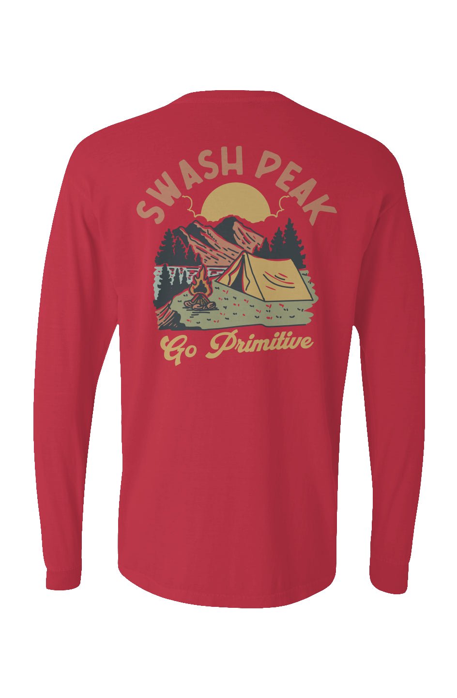 Go Primitive Long Sleeve Unisex Tee - Swash Peak