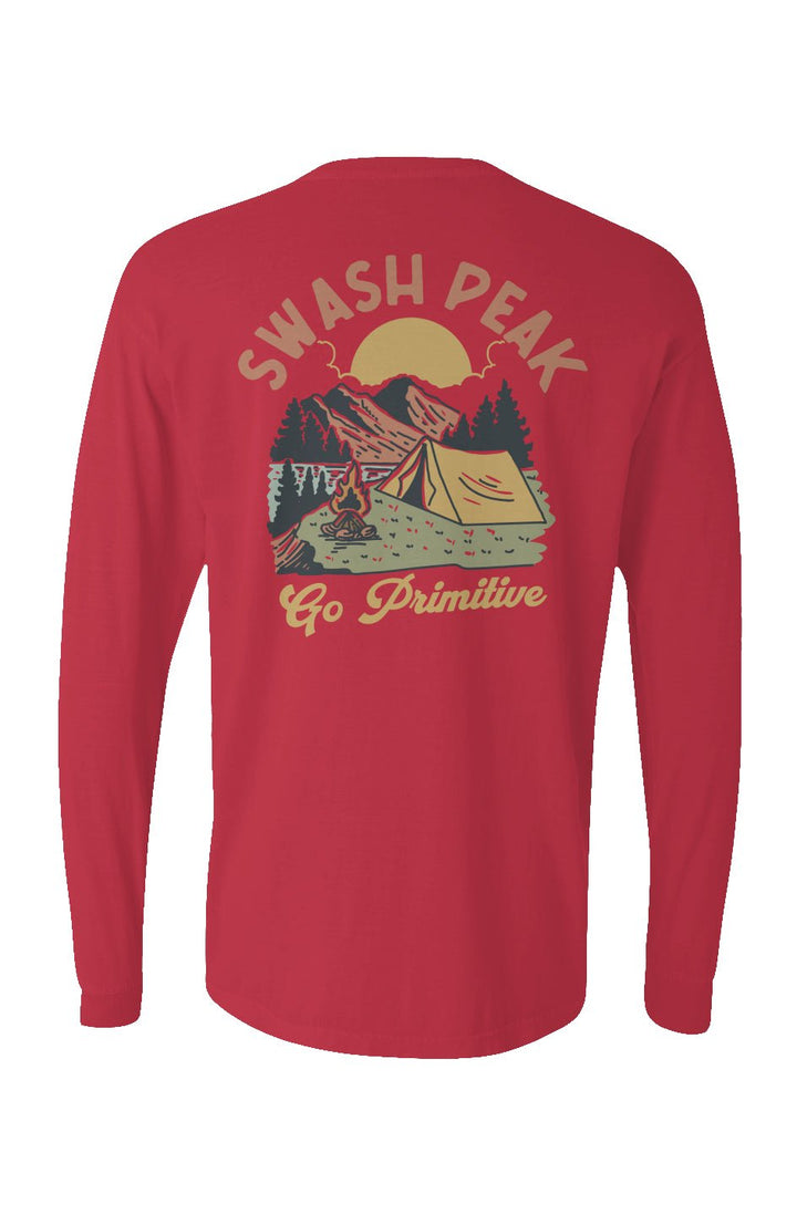 Go Primitive Long Sleeve Unisex Tee - Swash Peak