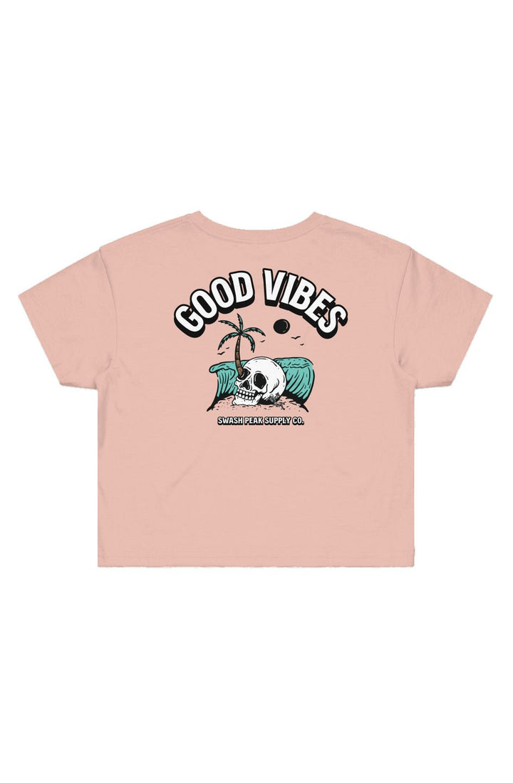 Good Vibes Cropped Tee - Swash Peak