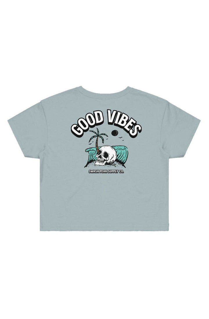 Good Vibes Cropped Tee - Swash Peak