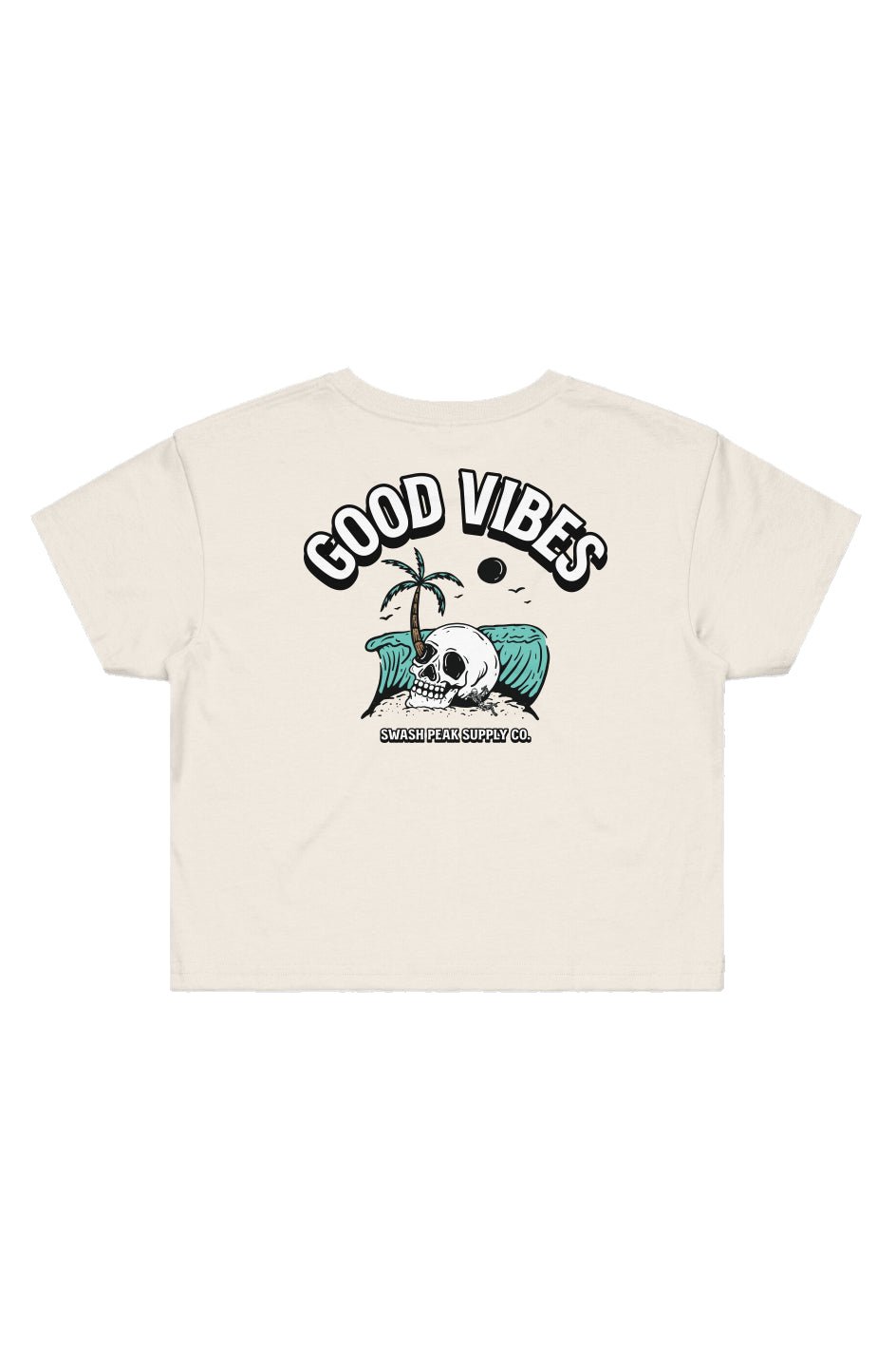 Good Vibes Cropped Tee - Swash Peak