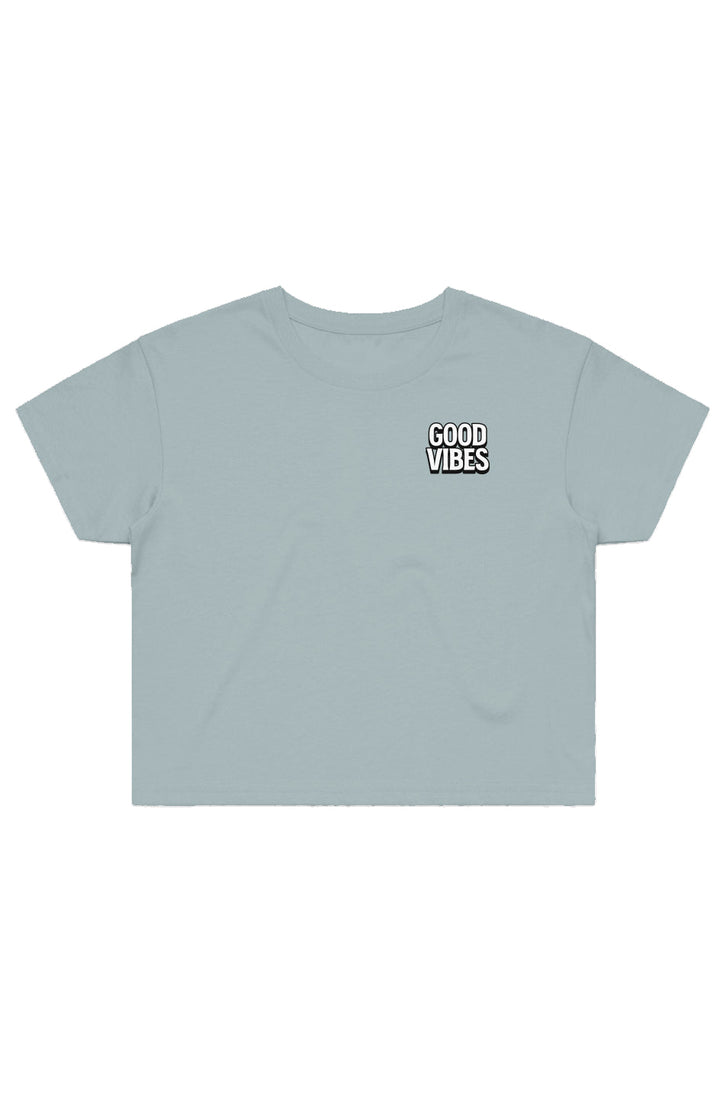 Good Vibes Cropped Tee - Swash Peak