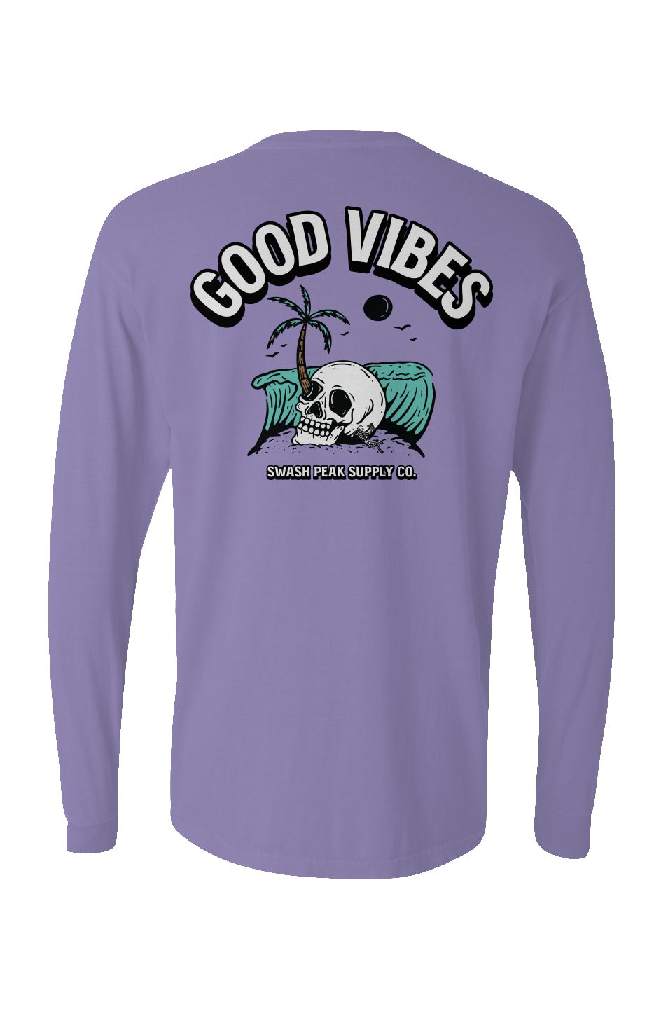 Good Vibes Long Sleeve Unisex Tee - Swash Peak