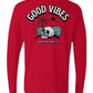 Good Vibes Long Sleeve Unisex Tee - Swash Peak