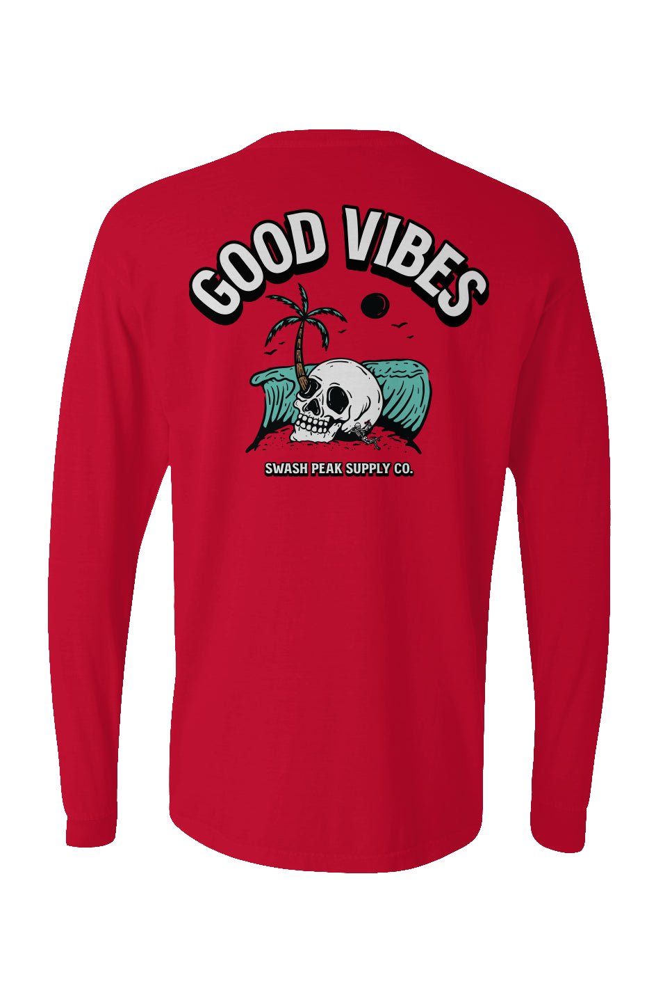 Good Vibes Long Sleeve Unisex Tee - Swash Peak