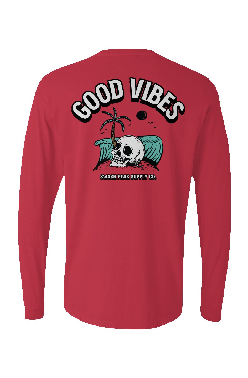 Good Vibes Long Sleeve Unisex Tee - Swash Peak