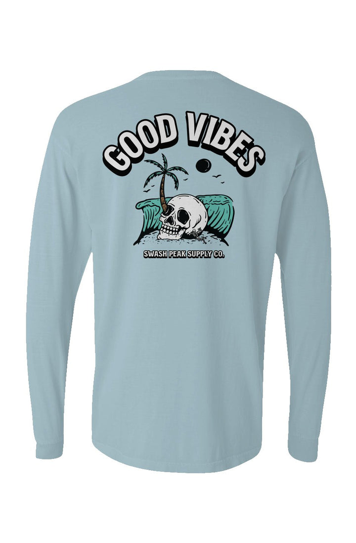 Good Vibes Long Sleeve Unisex Tee - Swash Peak