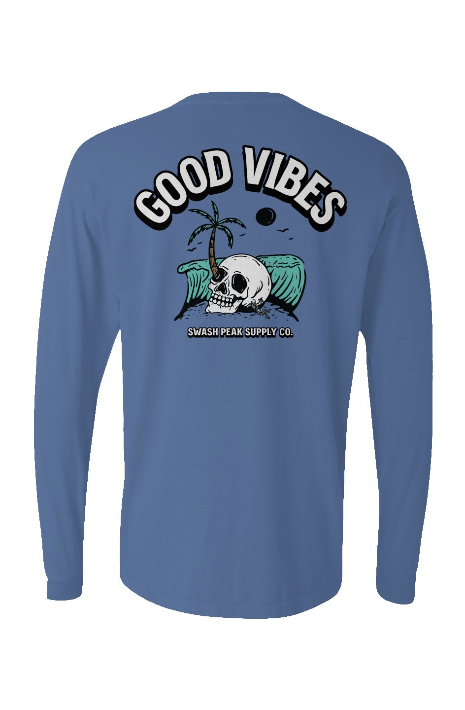 Good Vibes Long Sleeve Unisex Tee - Swash Peak