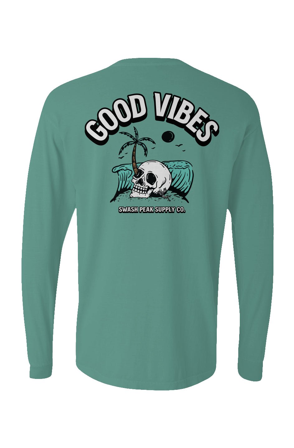 Good Vibes Long Sleeve Unisex Tee - Swash Peak