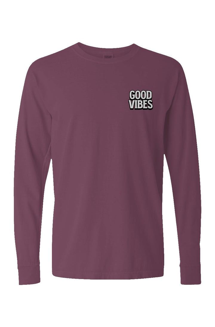 Good Vibes Long Sleeve Unisex Tee - Swash Peak