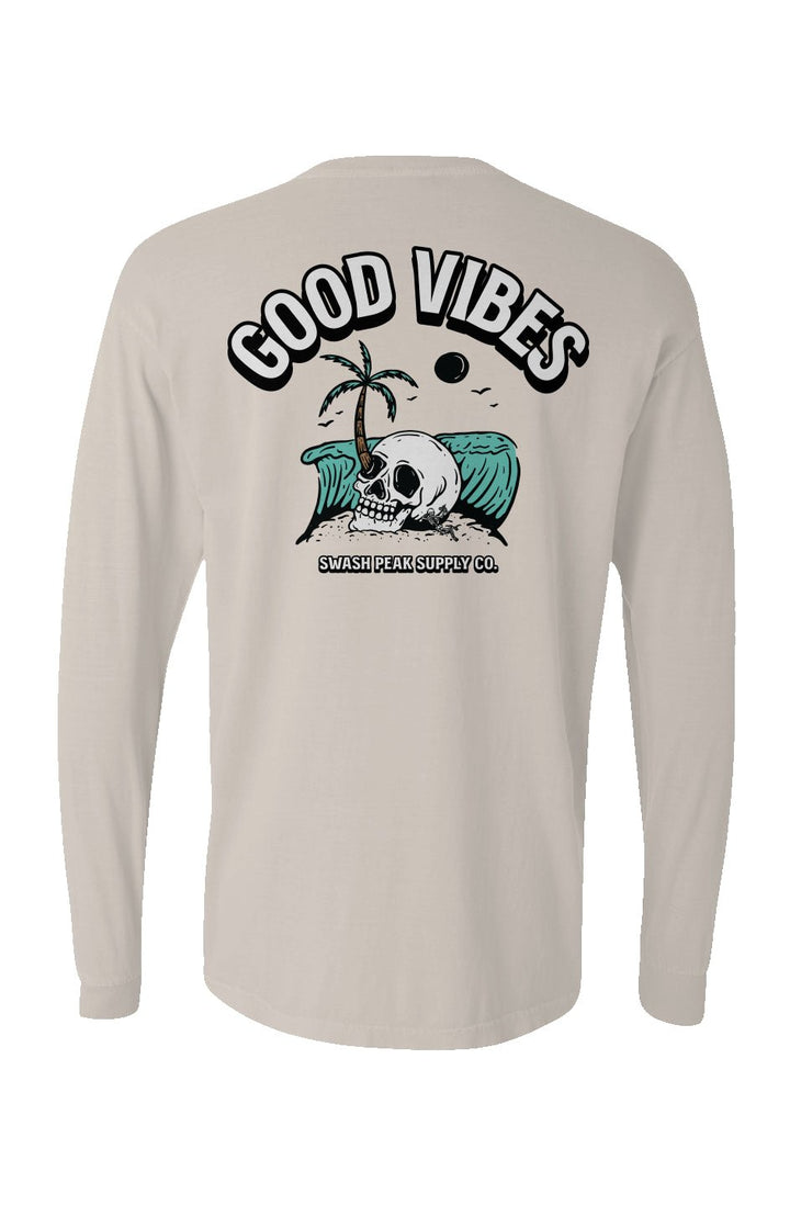 Good Vibes Long Sleeve Unisex Tee - Swash Peak