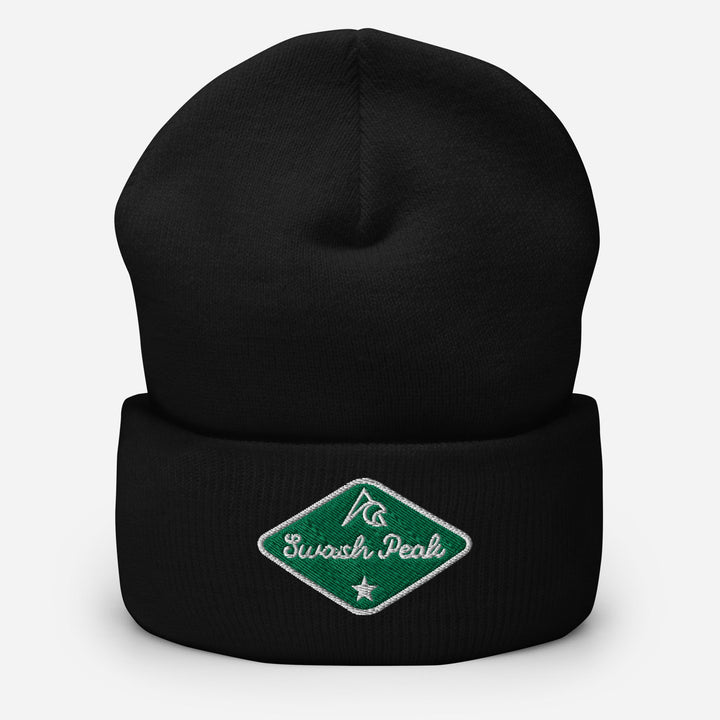 Green Back Cuffed Beanie - Swash Peak