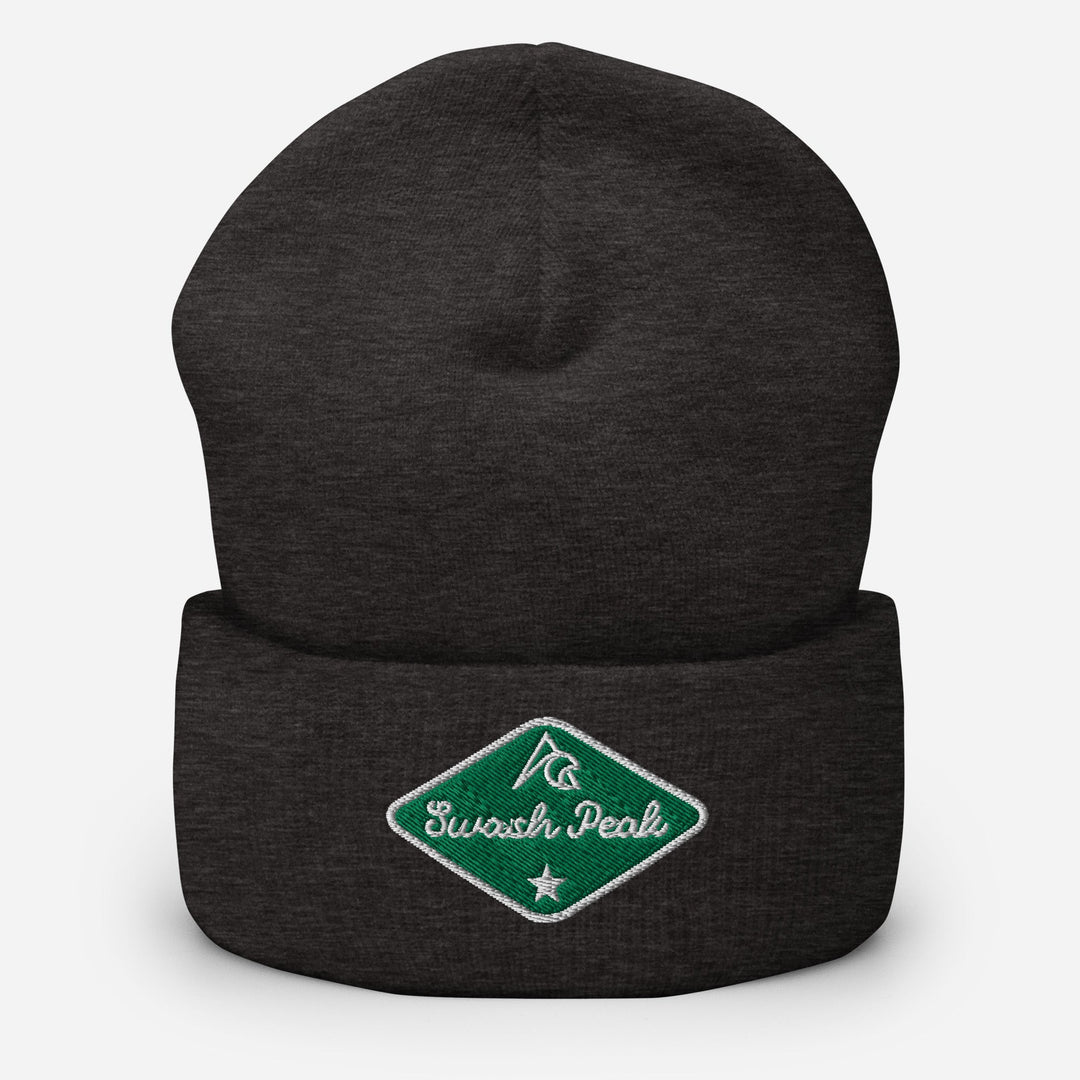 Green Back Cuffed Beanie - Swash Peak