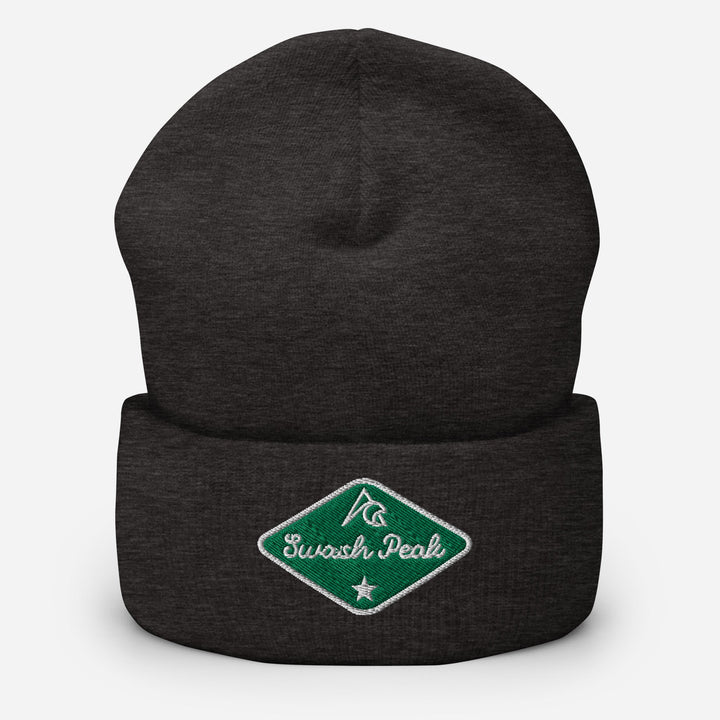 Green Back Cuffed Beanie - Swash Peak