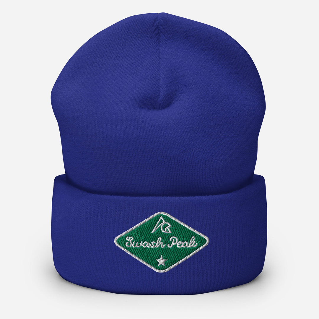 Green Back Cuffed Beanie - Swash Peak