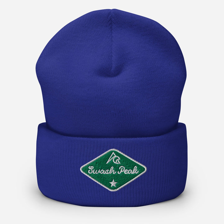 Green Back Cuffed Beanie - Swash Peak