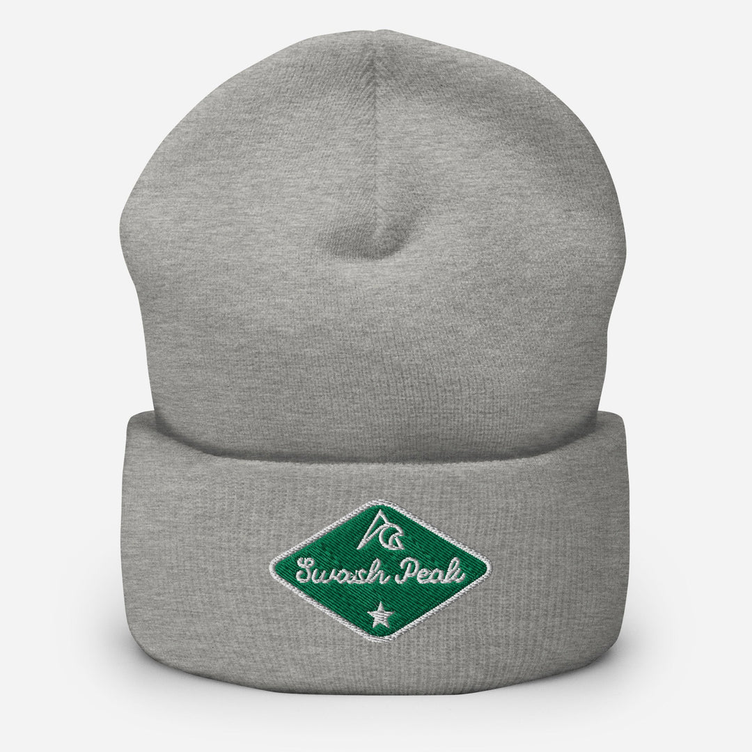 Green Back Cuffed Beanie - Swash Peak