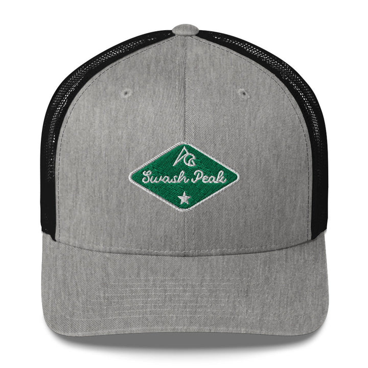 Green Back Trucker Hat - Swash Peak
