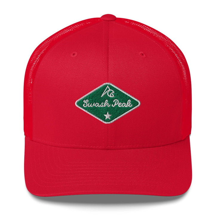 Green Back Trucker Hat - Swash Peak